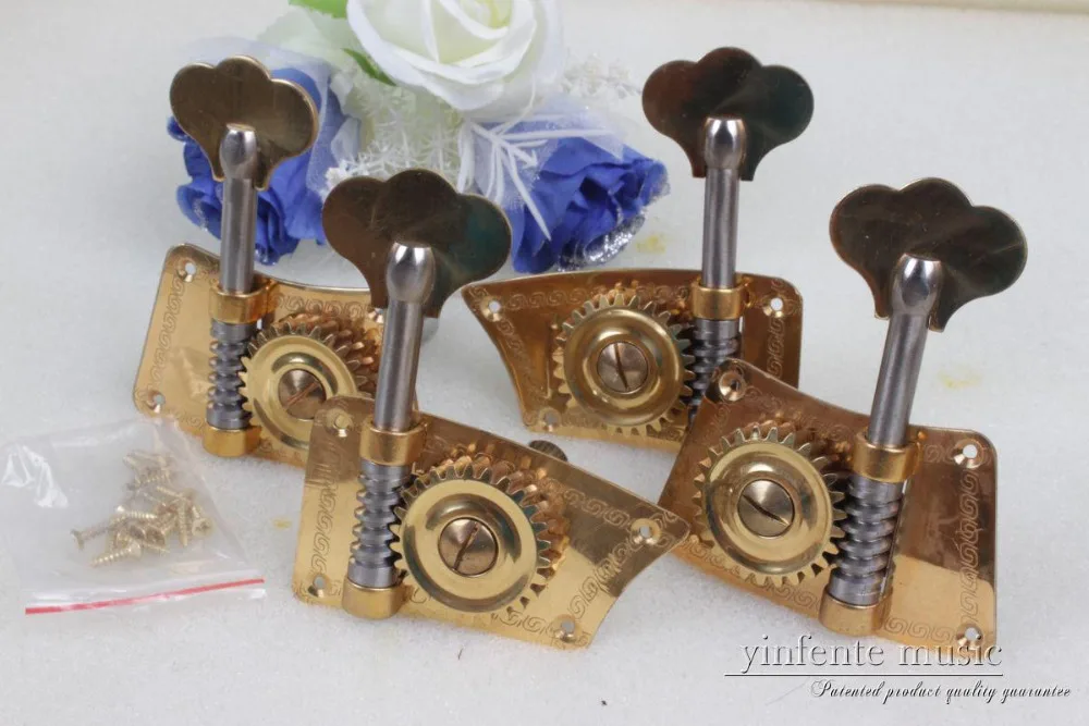 

New Upright Double Bass Peg Metal Brass String winder machine Head String Adjuster