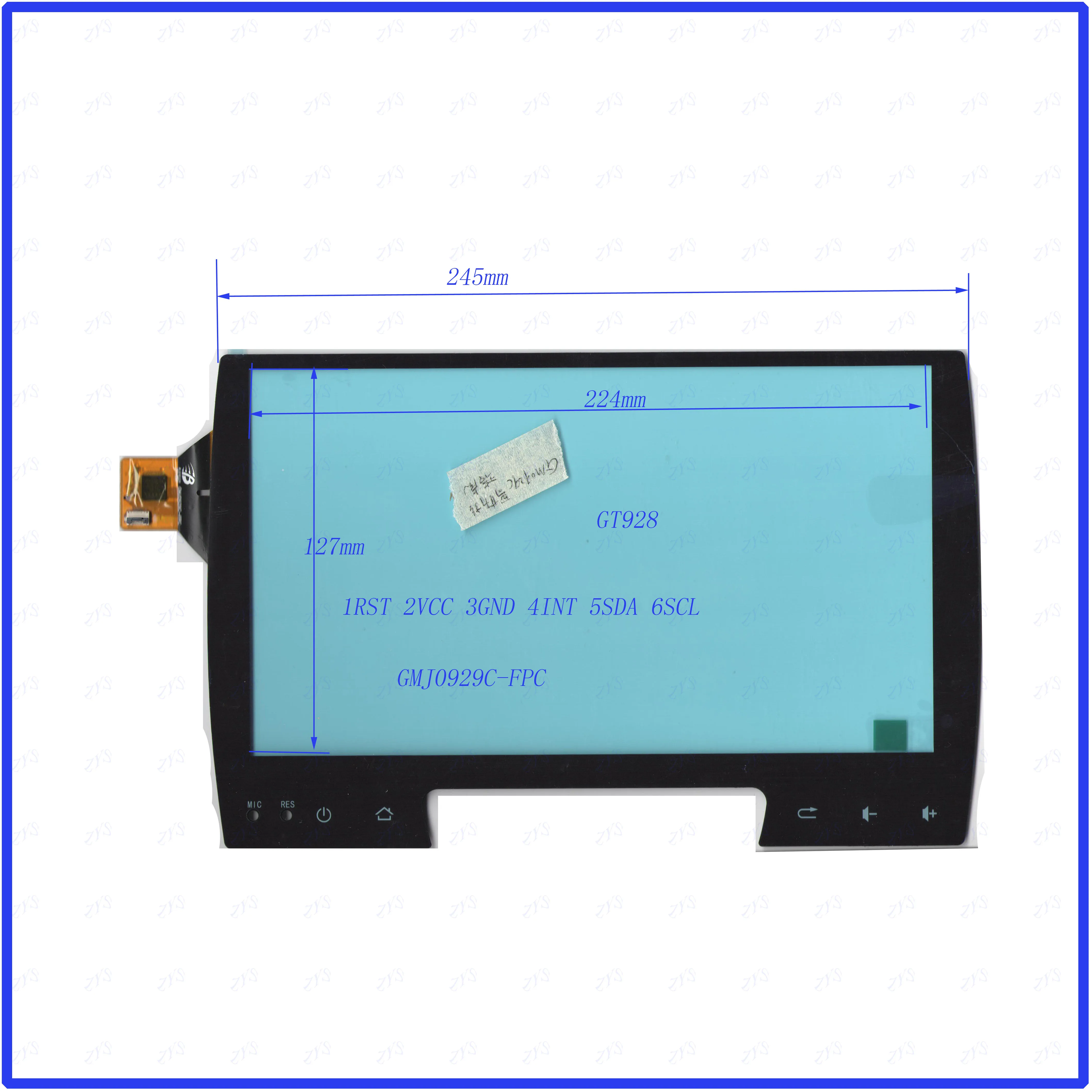 

ZhiYuSun Freeshipping GMJ0929C Capacitive screen GT928