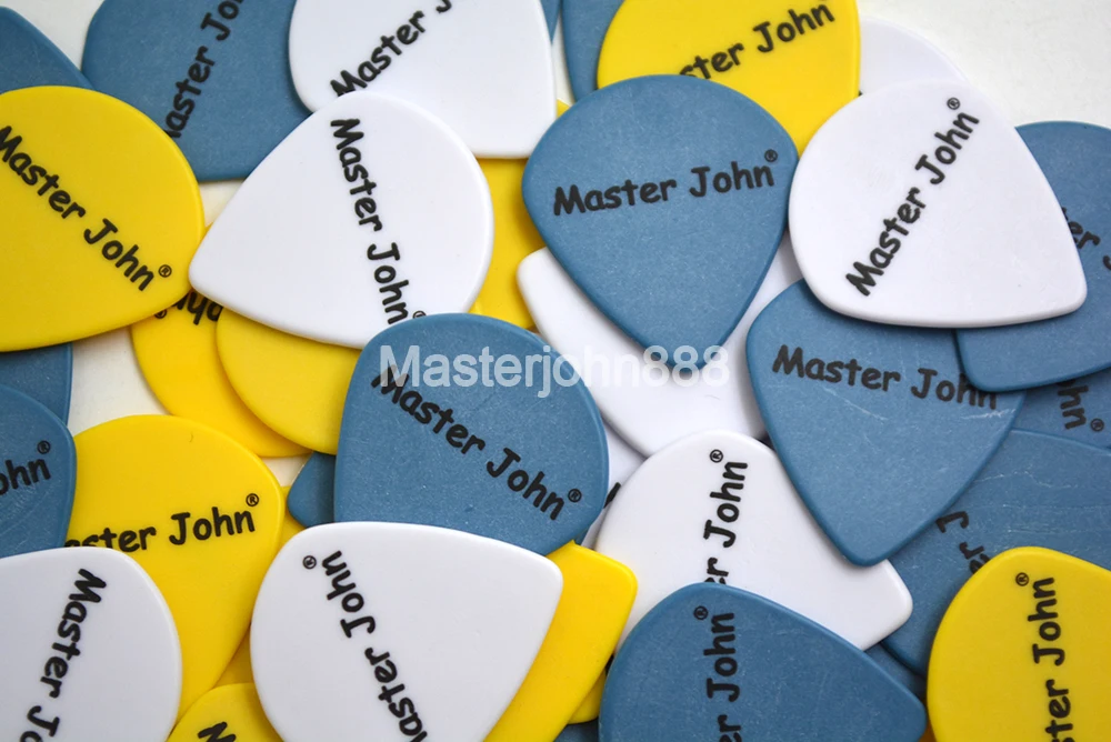 Lots of 100pcs Master John Colorful POM Delrin Jazz Shape Speed Picks Electric/Acoustic Guitar Picks 3 Thickness Assorted