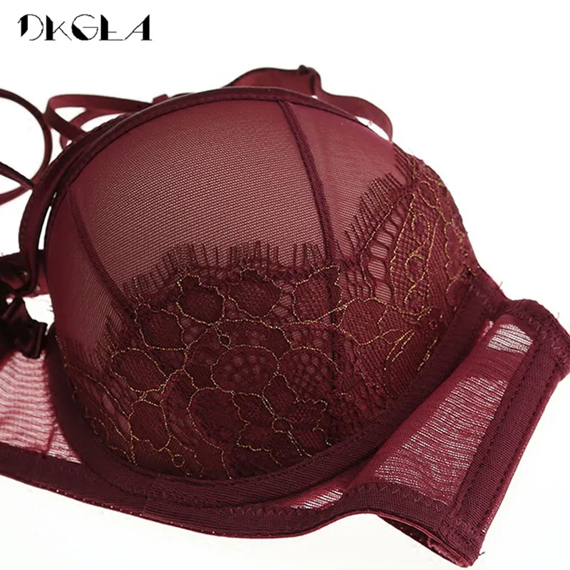 Clearance Sexy Underwear Push Up Bra Set Cotton Brassiere Size 70B 70C 75A 80A Bras Black Lace Embroidery Women Lingerie Set