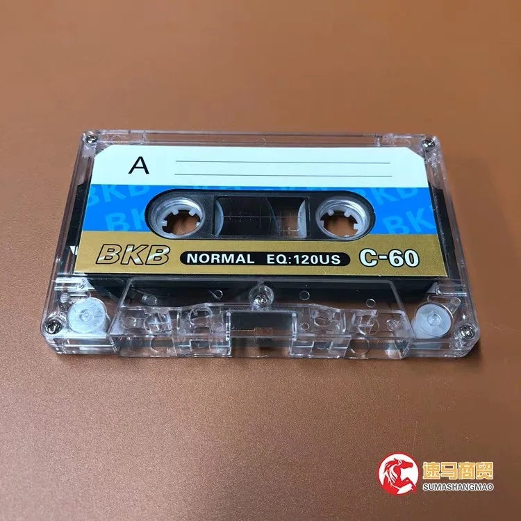 卸売10個bkb C-60分通常位置タイプ1記録ブランクカセットテープ。