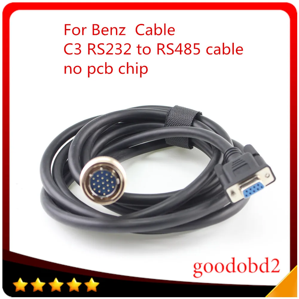 Car obd2 cable For Mb Star C3 Multiplexer OBD2 Cable Connector RS232 to RS485 Cable  Car Diagnostic Tools Cables no pcb chip