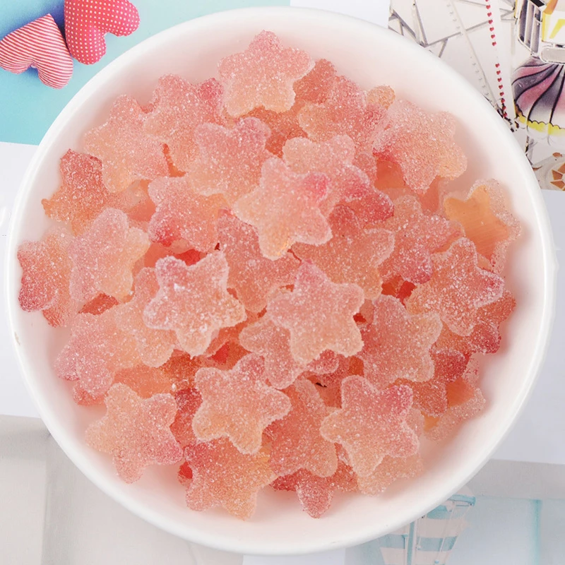 Boxi5pcs/10pcs/pack Slime Charms Resin Star Additives Supplies DIY Kit Filler Decor For Fluffy Clear Cloud Slime Clay