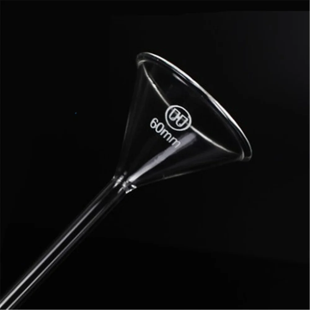 40-150mmMiniature Lab Glass Funnel Borosilicate Glassware Triangle Funnel