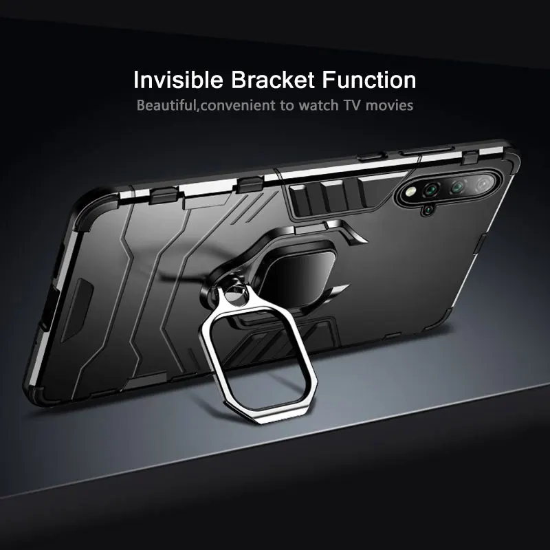 KEYSION Shockproof Armor Case For Huawei Mate 30 20 Pro P30 P20 lite P Smart Y5 Y6 Y7 Y9 2019 Phone Cover for Honor 20 Pro 10i 10 lite 8a 8X 9X image 2
