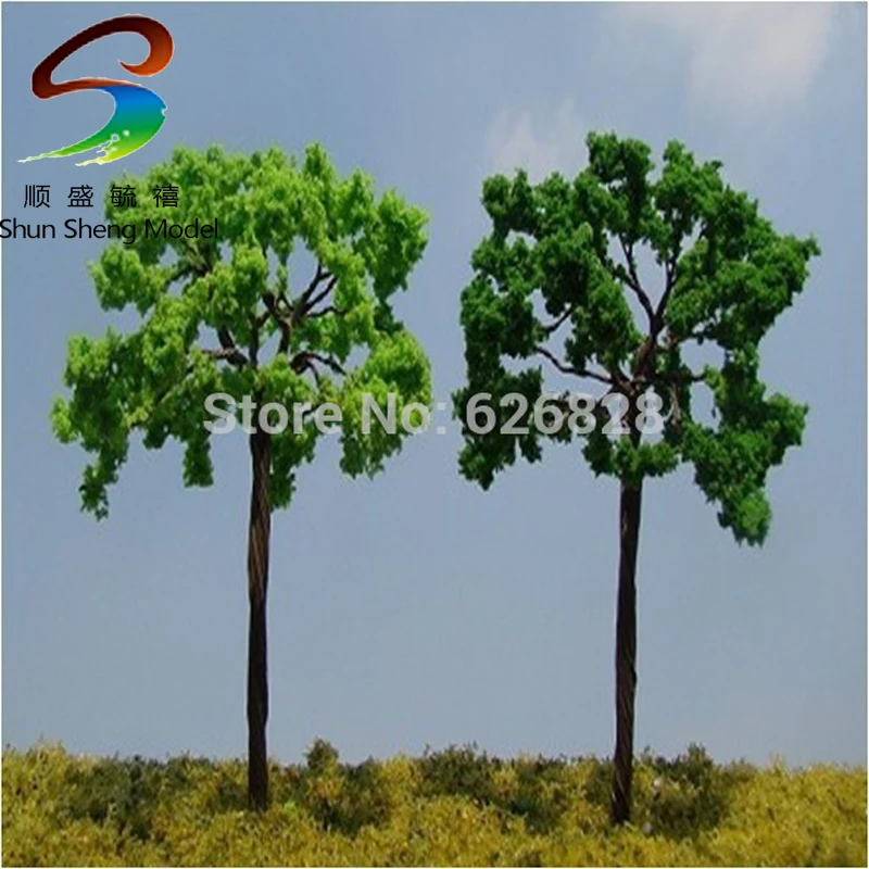 100pcs H :60mm model wire scale tree for building model layout model tree with leaf