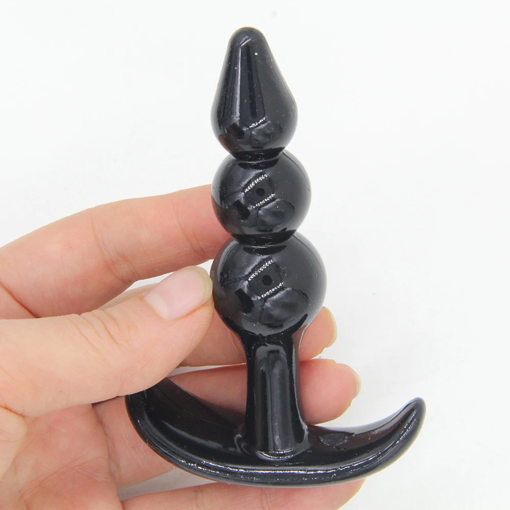 Dingye Black Anal Sex Toys Silicone Anal Beads Anal Plug Silicone Sex Products Anal Sex Plug For Beginner