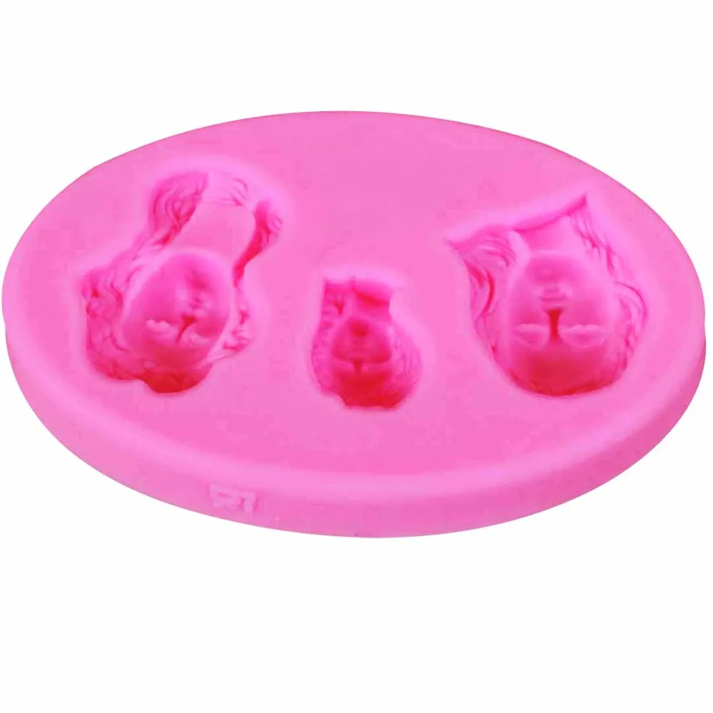 3D Noble Women Head Portrait Sugar Fondant Mold Mini Oval Frame Cake Decorating Tools Baking Molds Soap Resin Clay Silicone M915