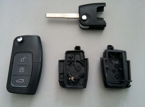 

3 BUTTONS FLIP REMOTE KEY SHELL CASE FOR FORD FOCUS FOB KEY BLANK