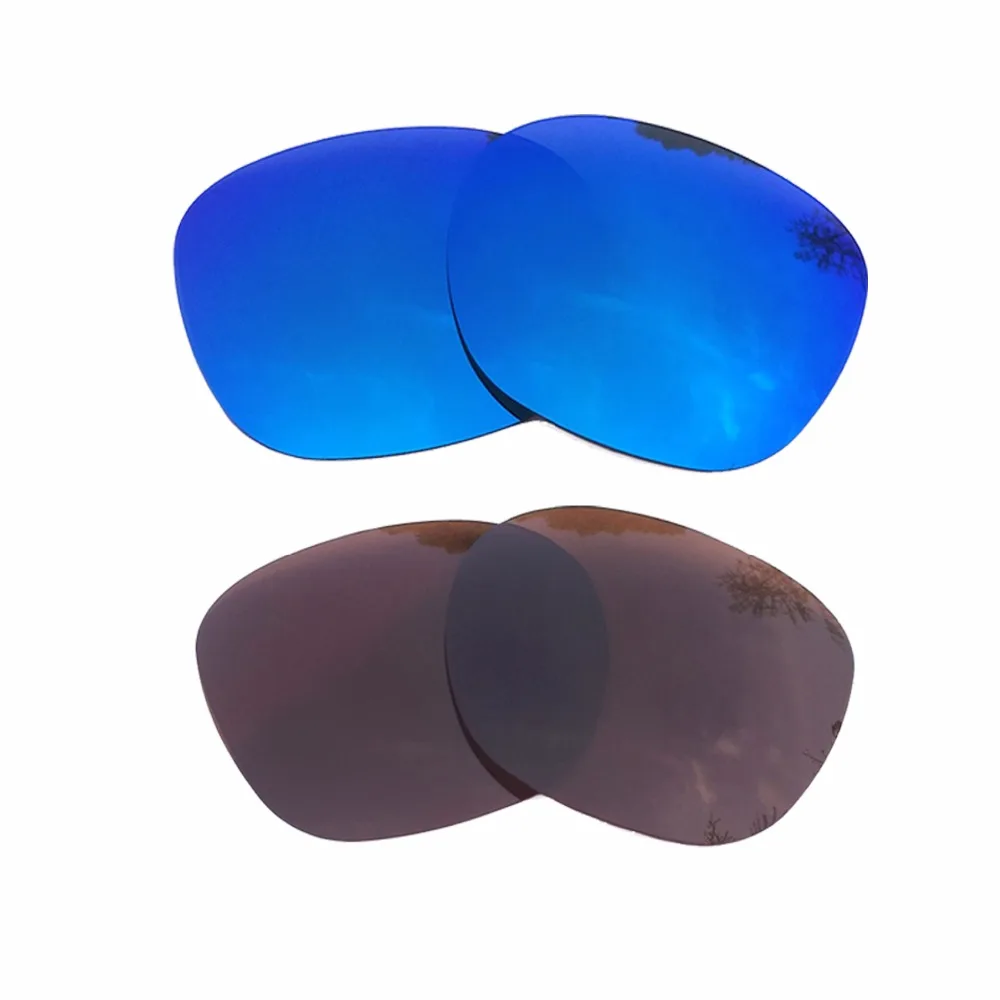 

Ice Blue Mirrored & Brown Polarized Replacement Lenses for Garage Rock Frame 100% UVA & UVB