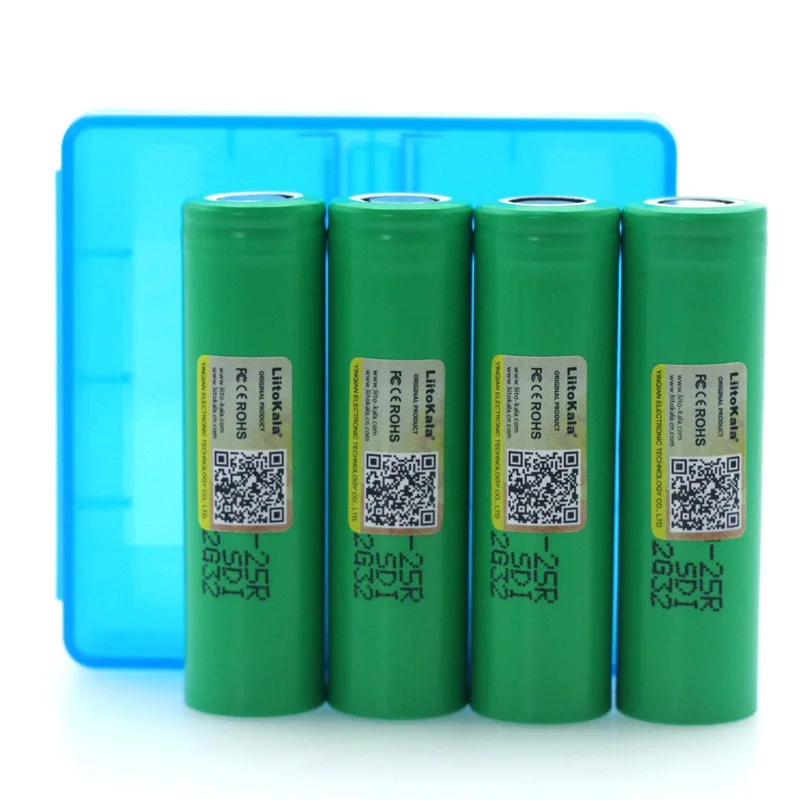 1pcs New LiitoKala lii-PD4 LCD 3.7V 18650 21700 battery Charger+ 4pcs 3.6V 18650 INR18650-25R 2500mAh Rechargeable battery