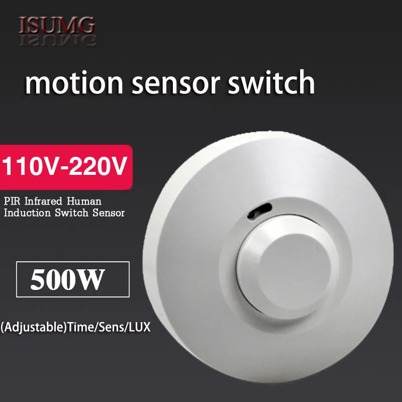 Hot Sale  Microwave 360 Degree moting Sensor Switch 5.8GHz HF Systerm LED Ceiling light Occupancy Body Motion sensor switch