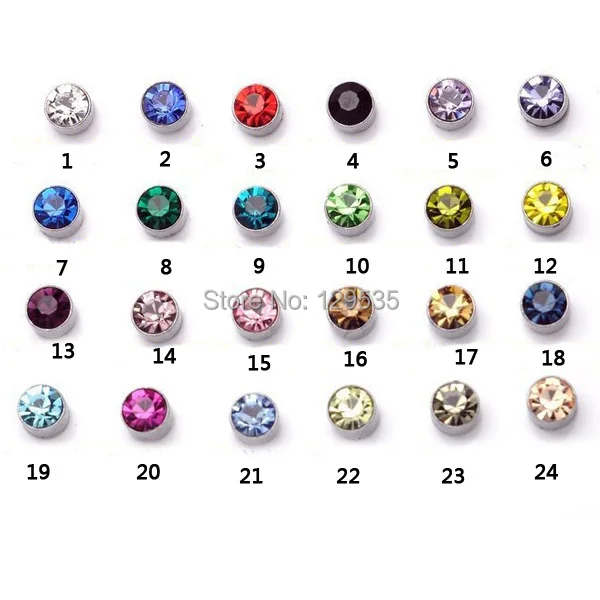 

Alisouy Fashion 5mm width stainless steel No pierced Women Men unisex Magnetic ear stud earrings Austrian crystal