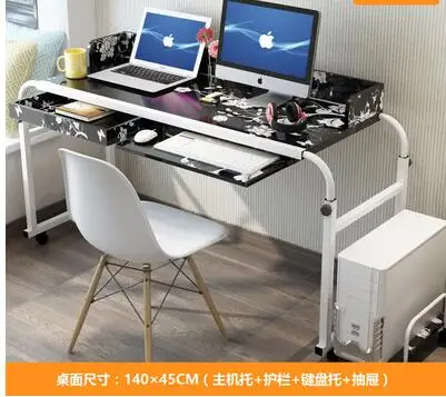 Removable bed double notebook desktop computer table home lazy cross bed care lifting small table.
