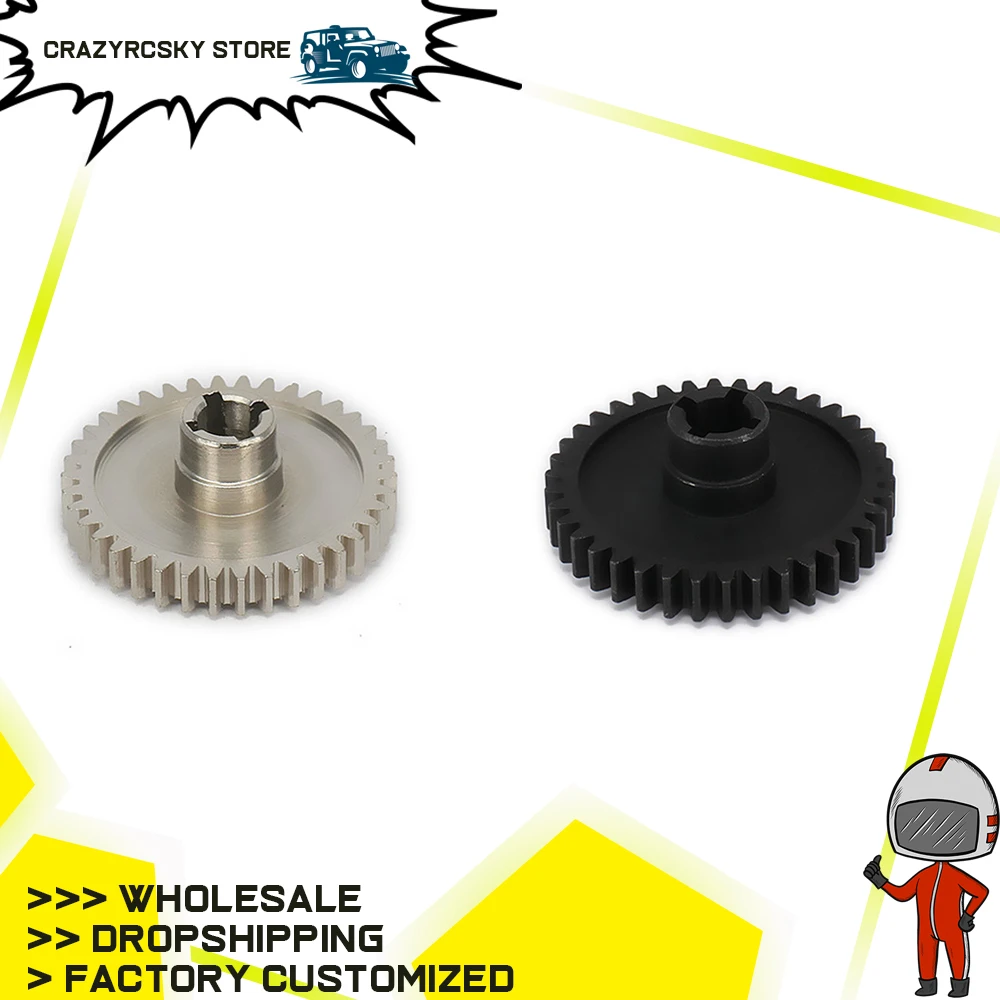 

Metal Differential main gear Reduction gear for rc hobby model car 1/18 wltoys a959 a969 a979 k929 Black/silver hop-up parts