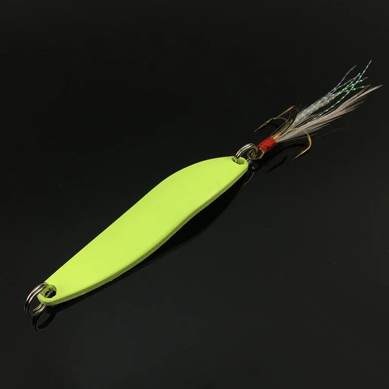 MNFT Willow - Señuelo Noctilucente Metal Triple Gancho Pluma - imagen 5