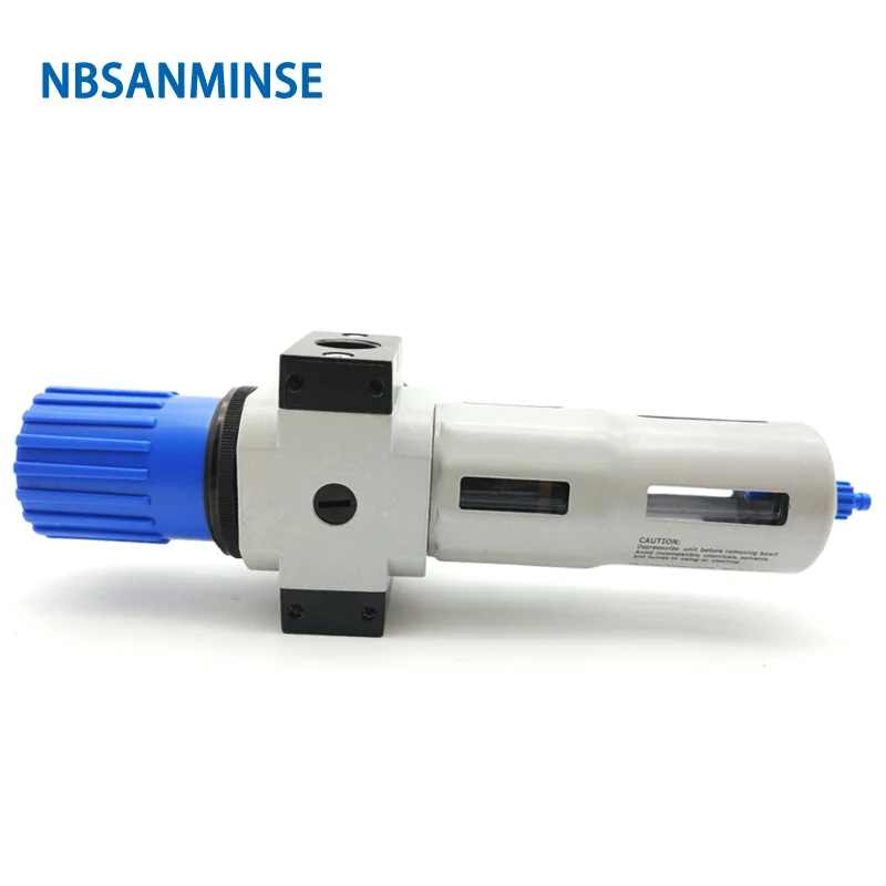 NBSANMINSE DFR M5 1/8 1/4 3/8 1/2 3/4 1 Regulador de filtro de ar FRL Unidades de equipamentos de fonte de ar Peças de compressor de ar Óleo e ar