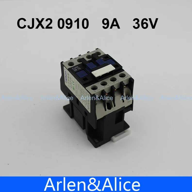 CJX2 0910 AC contactor LC1 9A 36V 50HZ