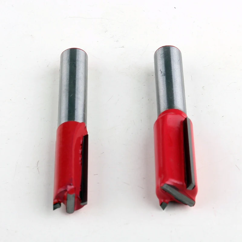 1pc 8mm Shank High Quality Straight Bit - Two Flute Centre Cutting  Router Bit 3/8",1/2" dia. Straight end mill trimmer cleaning