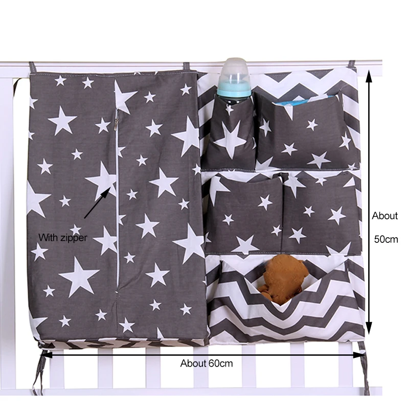 Newborn Cot Crib Bedding Set Baby Cot Sets Baby Bed Storage Pockets Diaper Bag Bed Crib Organizer Baby Hanging Storage Bag