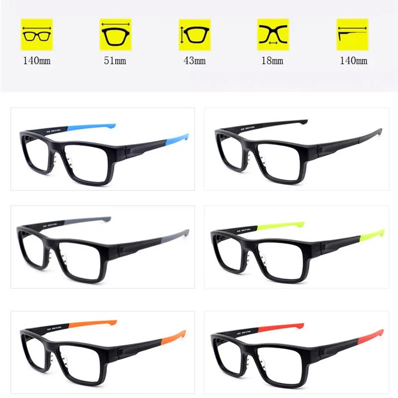 Legs Changable Glasses Frame Tr-90 Plastic Optical Eyeglasses with Colorful Optional Temple Arms Flexible Unisex Fashion Eyewear