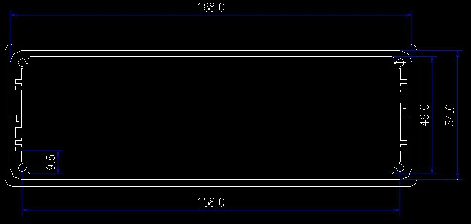 172 * 60 * 251mm 1706 all-aluminum front DAC amplifier chassis / AMP Shell / case / DIY box