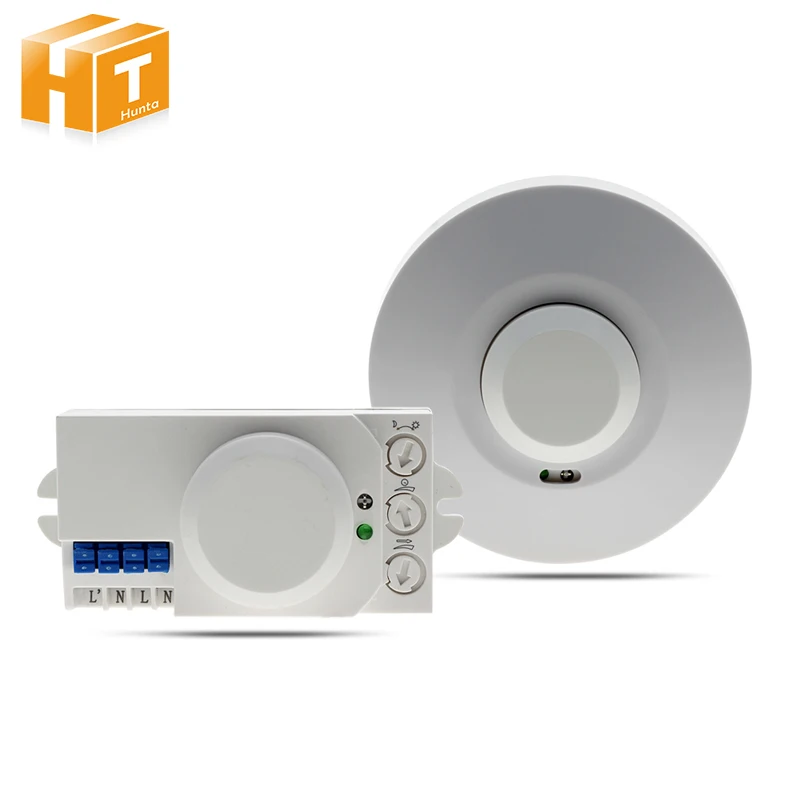 Microwave Sensor Radar Smart Light Switch AC220-240V 360 Degree Human Body Motion Detector Light Switch