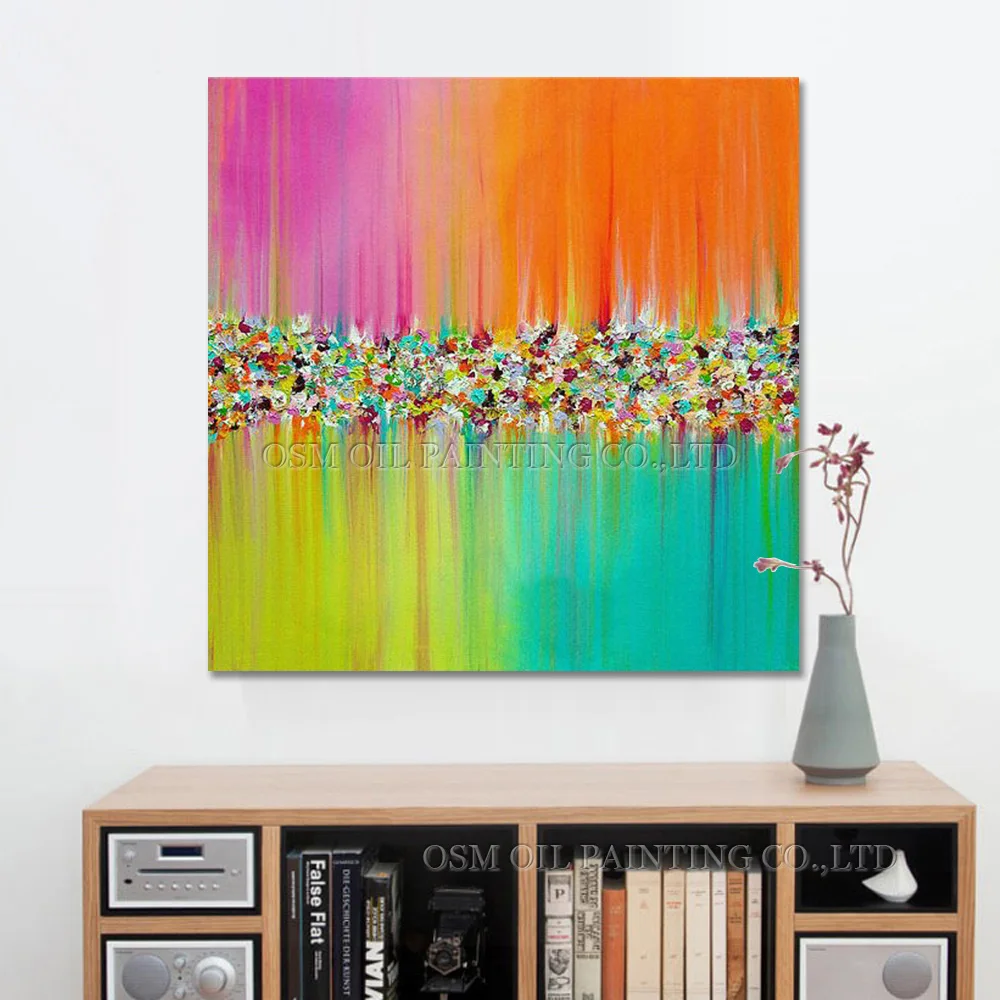 Professional Artist Handmade Beautiful Rich Colors Abstract Oil Painting on Canvas Modern Canvas Painting for Wall Decoration