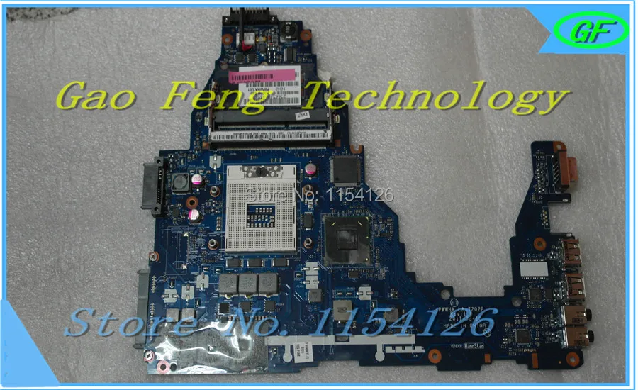 

Материнская плата для ноутбука Toshiba C660 K000124370 LA-7202P HM65 DDR3, 100% полностью протестирована