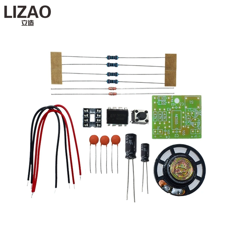 NE555 Campanello Suite di Produzione Elettronica Campanello Suite di Kit FAI DA TE Ding dong campanello PCB saldatura di laboratorio