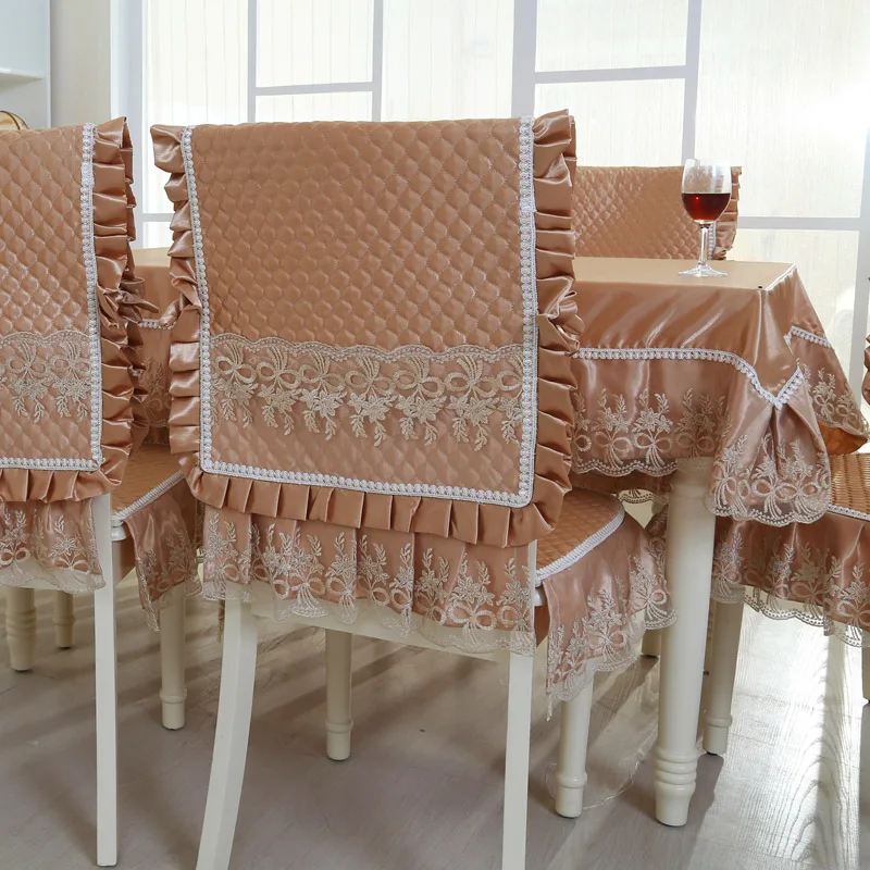 Hot Sale square dining table cloth chair covers cushion tables and chairs bundle chair cover rustic lace cloth set tablecloths image 5