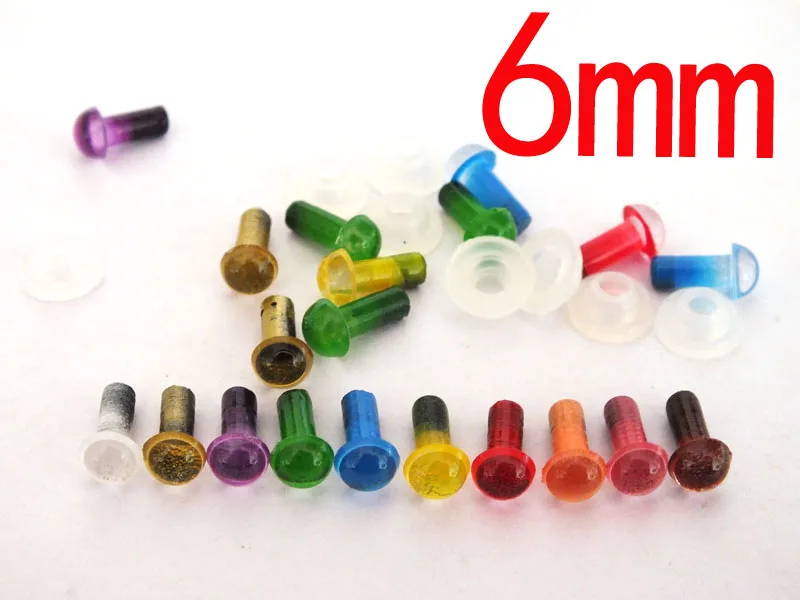 6mm mix Color Plastic Safety Eyes For Teddy Bear Doll Animal Puppet Craft Googly Eyes Used For Doll Accessories