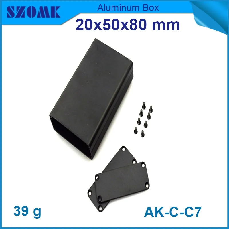 

10Pcs a lot aluminum extrusion enclosure for electronics 20x50x80mm Aluminum box , electronics aluminum case housing