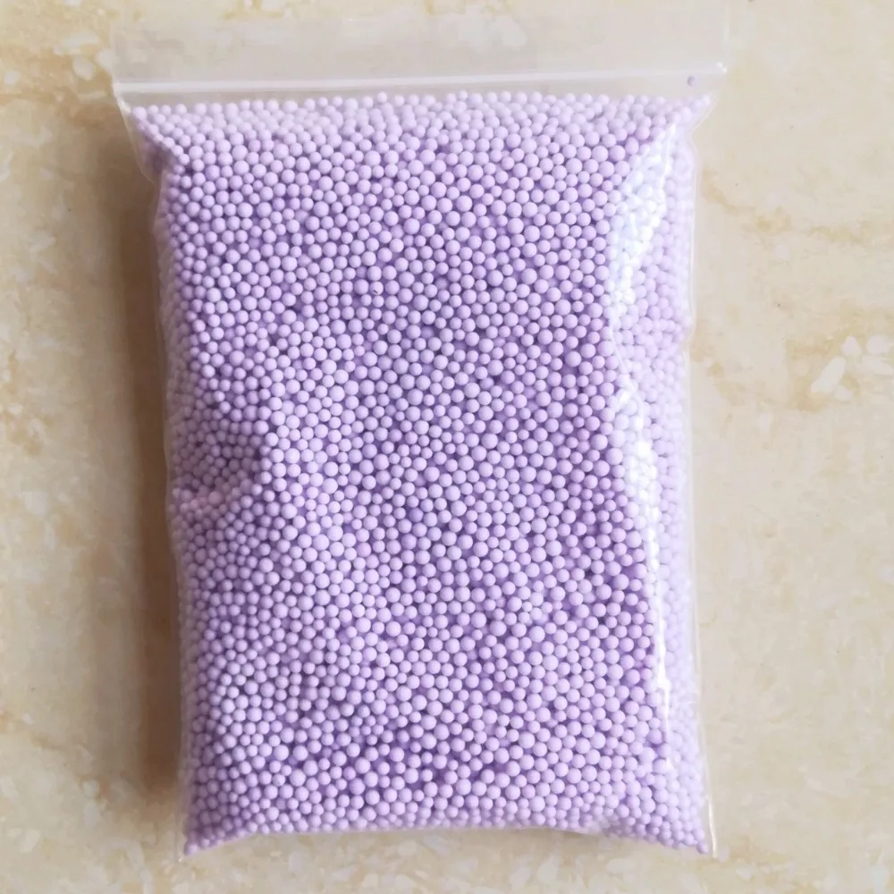 2-3.5mm 16000pcs Warm Color Pastel Foam bead Snow Mud Particles Accessories Tiny Foam Beads Slime Balls Supplies