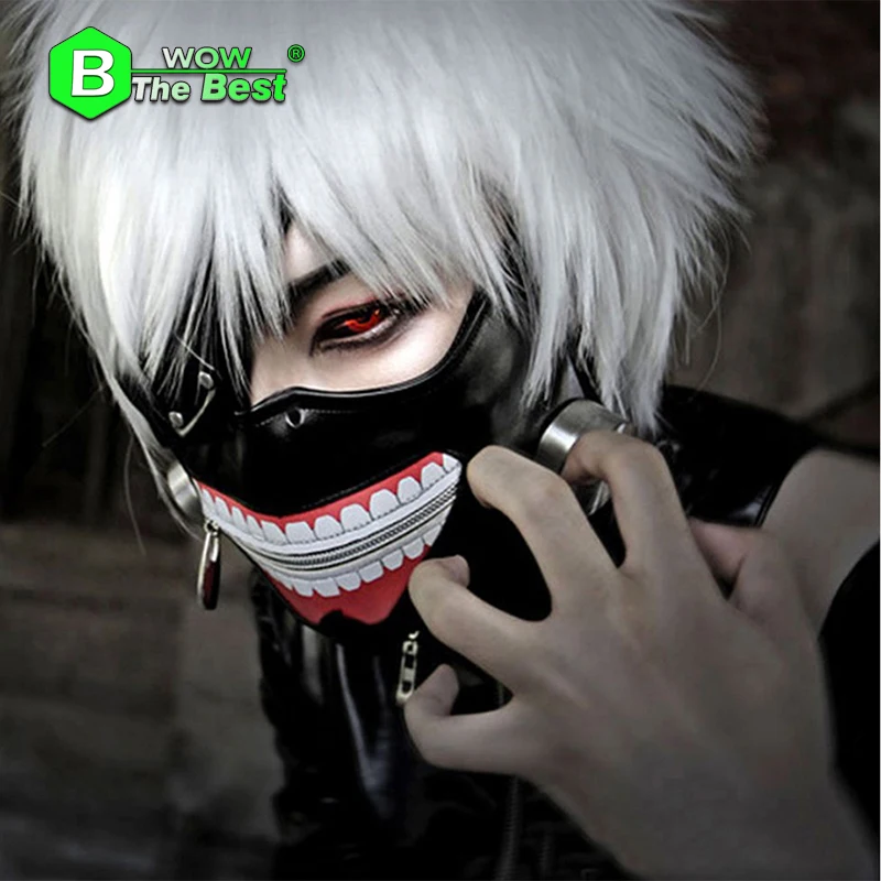 Tokyo Ghoul  Mask  Blinder Anime  Cosplay  Kaneki Ken Mask Adjustable  Zipper  Masks  Halloween Party