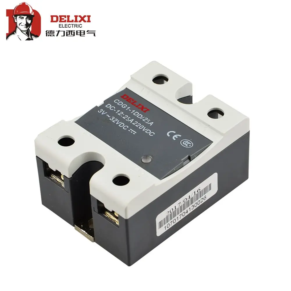 DELIXI CDG1-1 10A 20A 40A 60A 80A 100A Single SSR Solid State Relay DC-AC DC Control AC No Contact