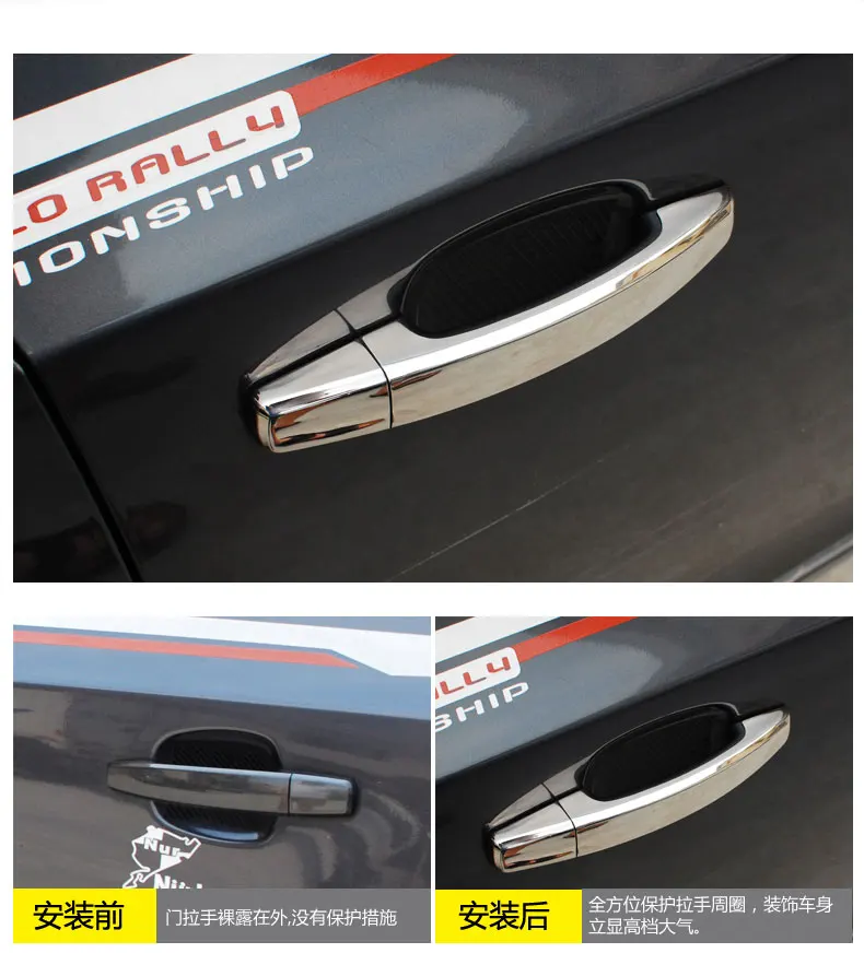 For Opel Insignia OPEL Astra Opel Signum Opel Vectra C New Chrome Car Door Handle Cover Trim Sticker Car Accessories Styling