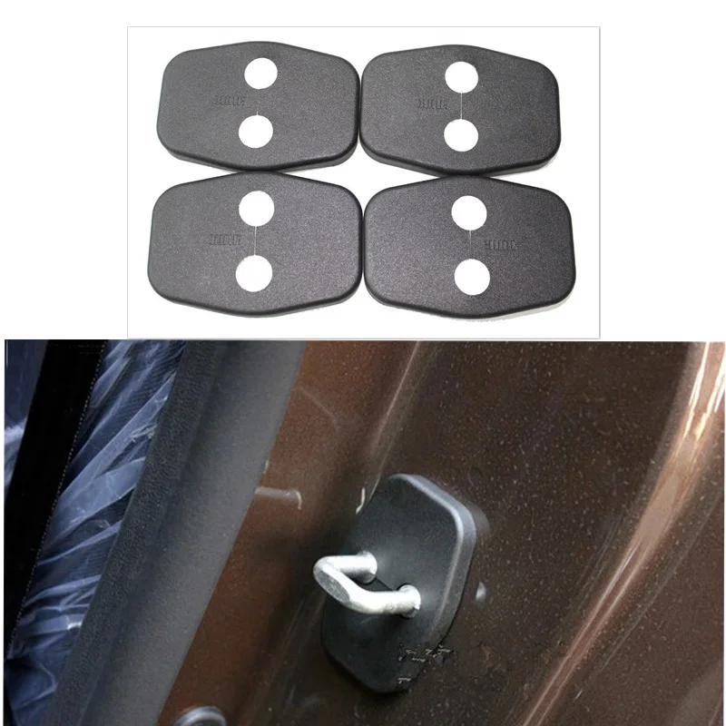 

4 Pcs Car Door Lock Protector Cover Trim for Peugeot 308 408 508 3008 207 RCZ Citroen Picasso C4L DS4 DS3 DS5 C5