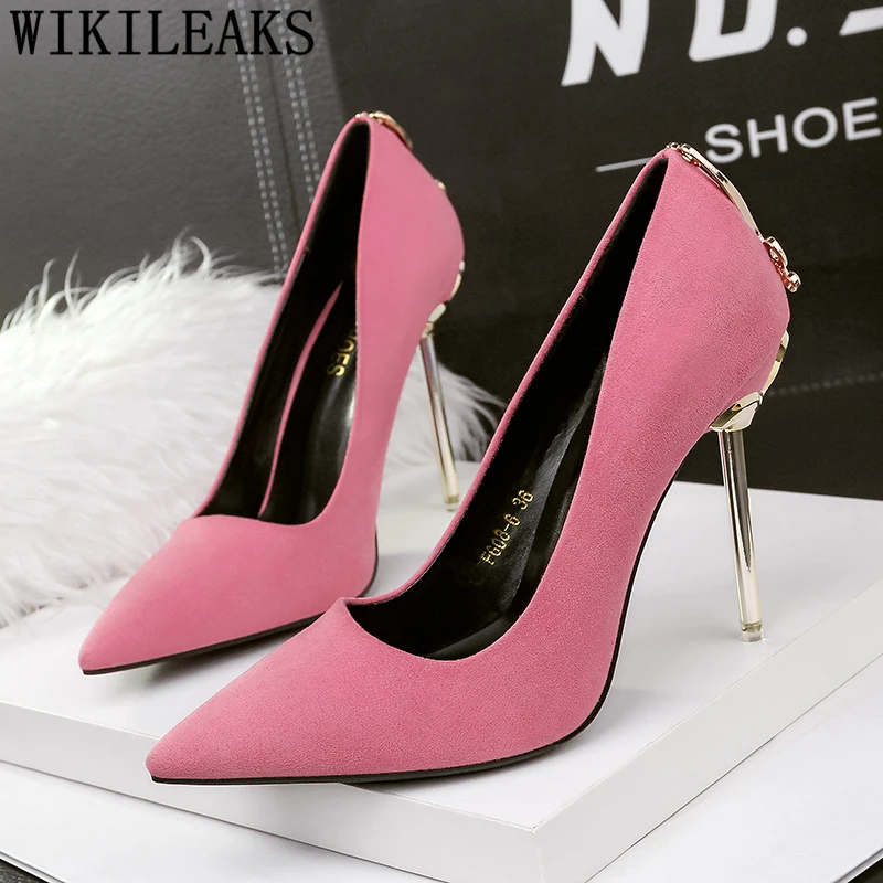 Dress Shoes Women Extreme High Heels Women Pumps Black Heels Evening Shoes Wedding Heels Elegant Shoes Chaussures Femme Ayakkabi