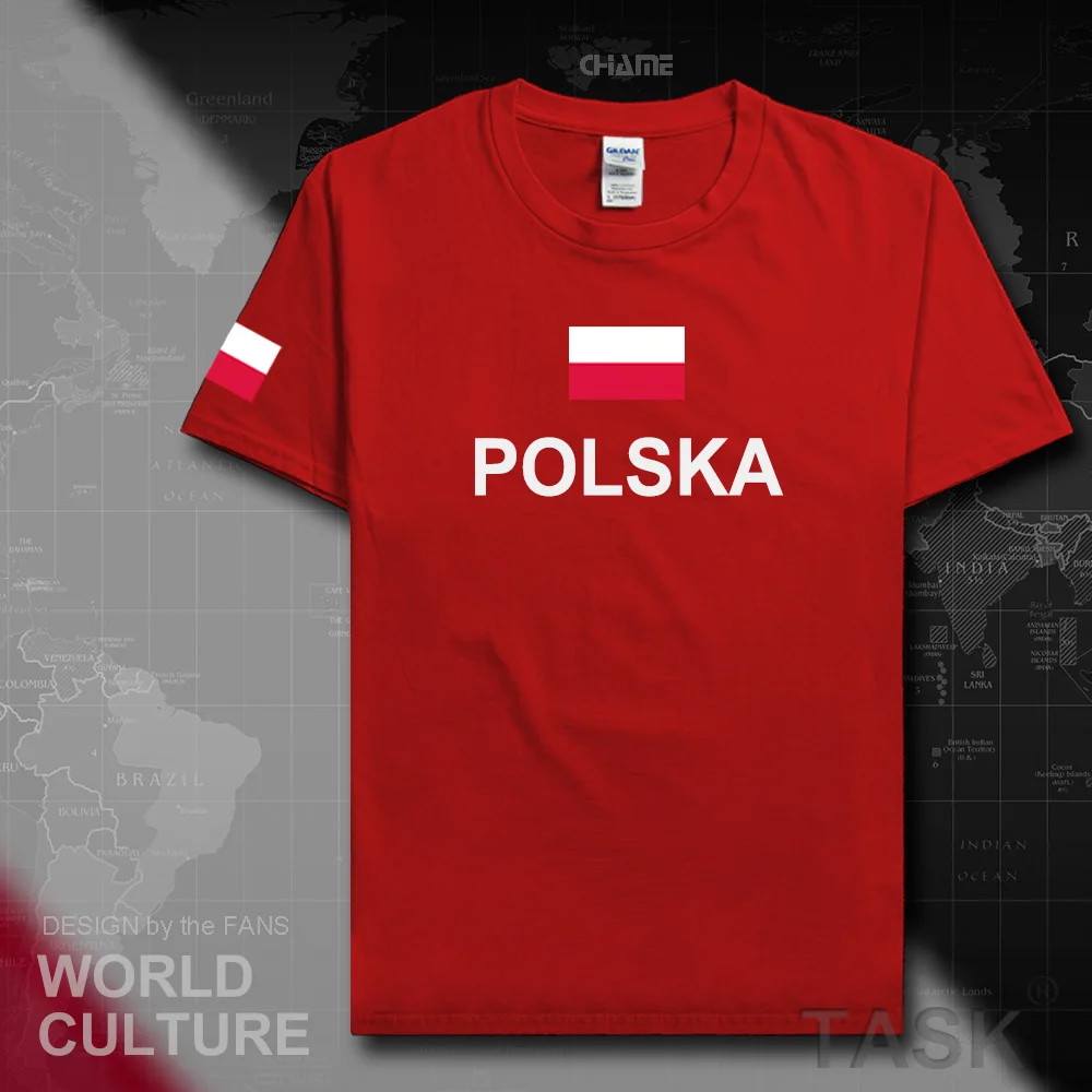 Poland mens t shirts Polish Pole 2017 jersey hip hop nation cotton t-shirt fitness brand clothing tees country POLSKA flag