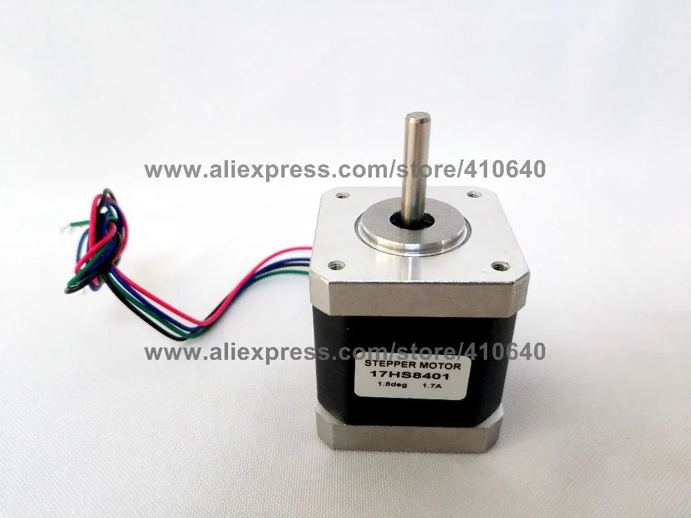 Nema17 스테퍼 모터 17HS8401 L48 mm1.8deg 1.7 A 52N.cm 3D 프린터 또는 3D 로봇 용 4 와이어 스텝 모터, 공장 배송 1 개
