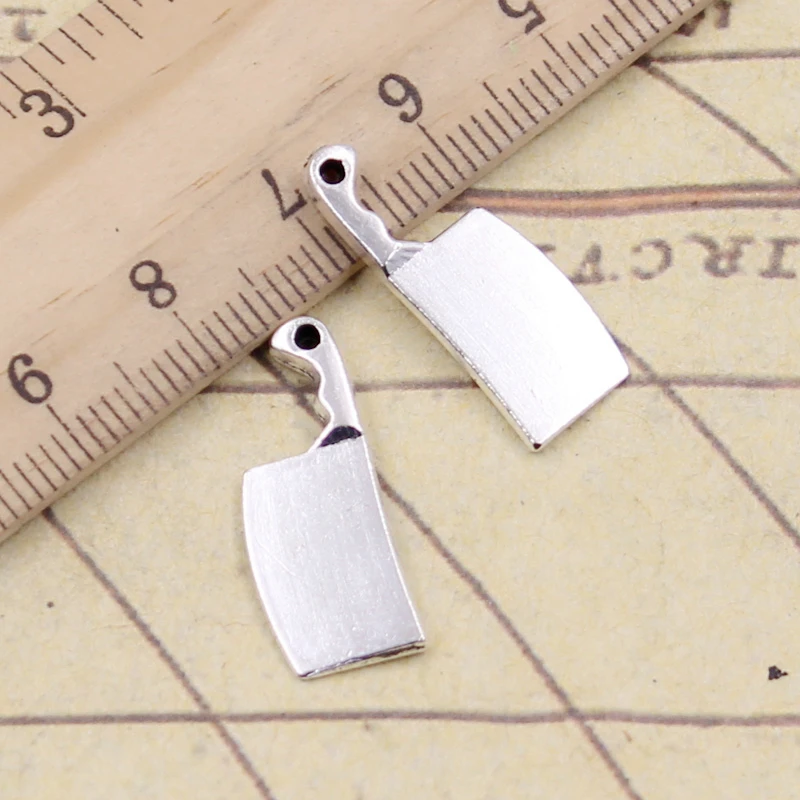 20 sztuk Charms nóż kuchenny nóż do mięsa nóż 23x9mm tybetański brąz srebrny kolor wisiorki antyczny tworzenia biżuterii DIY Handmade Craft