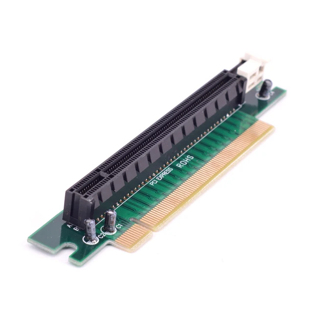90-stopniowa karta PCI Express 16x męska na żeńską kątowa karta PCI-E x16 do 16x Slot Protect Tool Adapter 1U 2U PC Server Case