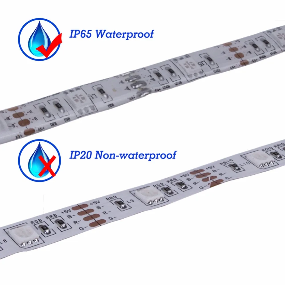 USB LED Strip DC5V 5050 RGB Mini 3Key 17Key RF IR Remote 50CM 1M 2M 3M Flexible Light TV Background Lighting Ribbon Tape IP65