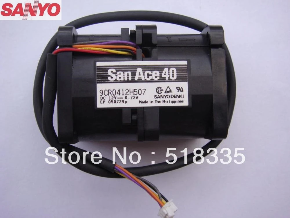 

For Sanyo 40*40*56MM 40MM 4056 9CR0412H507 12V 0.72A dual motor cooling fan