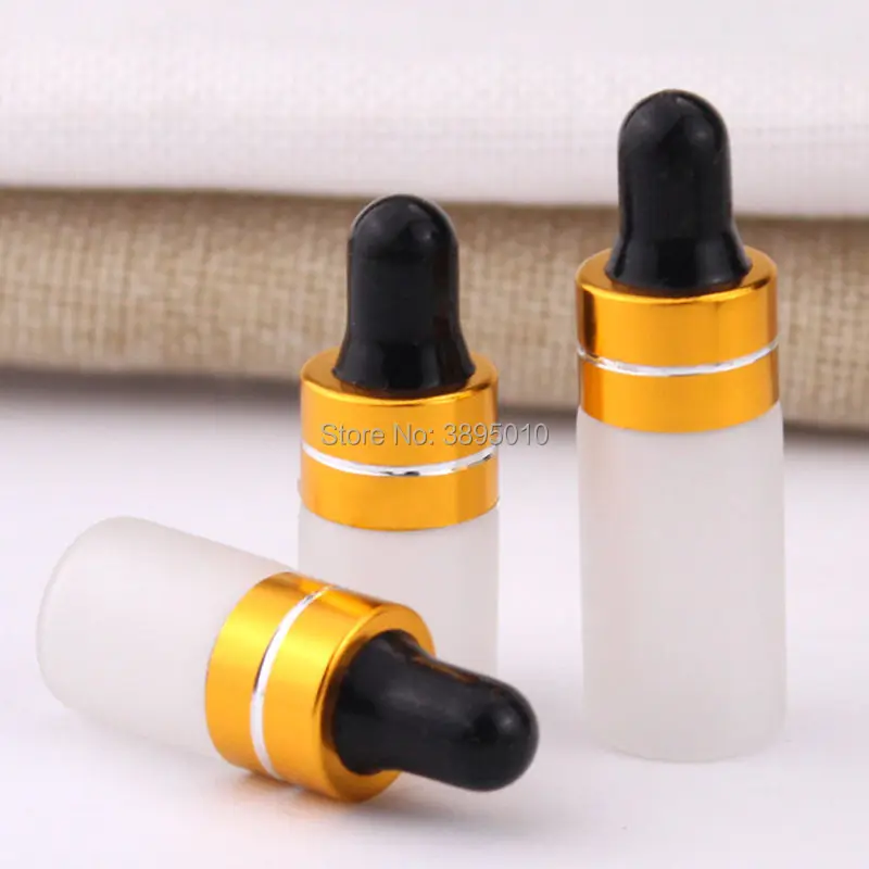 

2ml 3ml 5ml frosted Glass Dropper Bottles For Essential Oil Mini Perfume Sampling portable bottles Mini Perfume Drop Vials F611