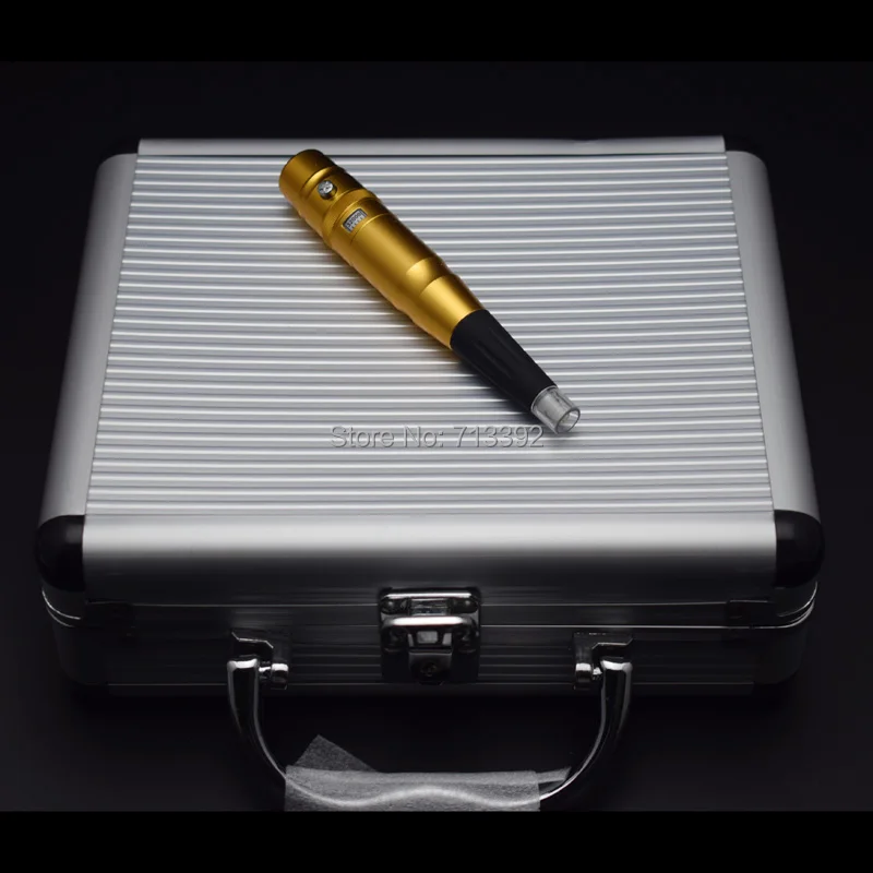 

Free Shipping Aluminum Case Makeup Machine Kits Permanent Makeup Eyebrow Lips Pen Needles Lips Kits