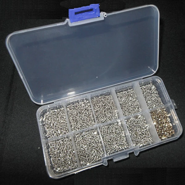 10 types screws nuts assortment for glass frames