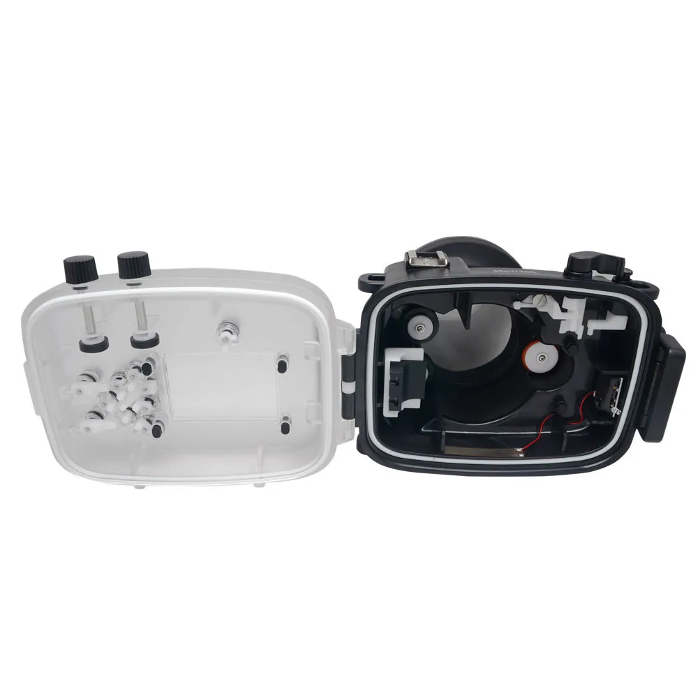 กล้องกันน้ําใต้น้ําสําหรับ Fuji Fujifilm X-M1 XM1 16-50 มม.เลนส์กันน้ํา 40M 130ft