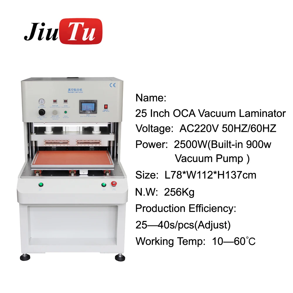 Jiutu 25 inch Vacuum Laminating OCF Machine For iPad TV Screen Computer Tablet Car DVD Screen Aircraft Screen LCD Repair